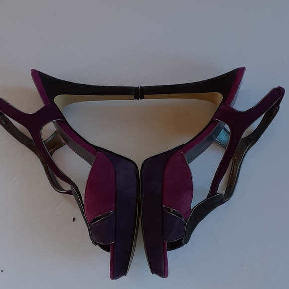 Nine West Pink Purple Faux Suede Platform … - Picture 4 of 7